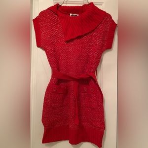 Knit short sleeve dress Girls L